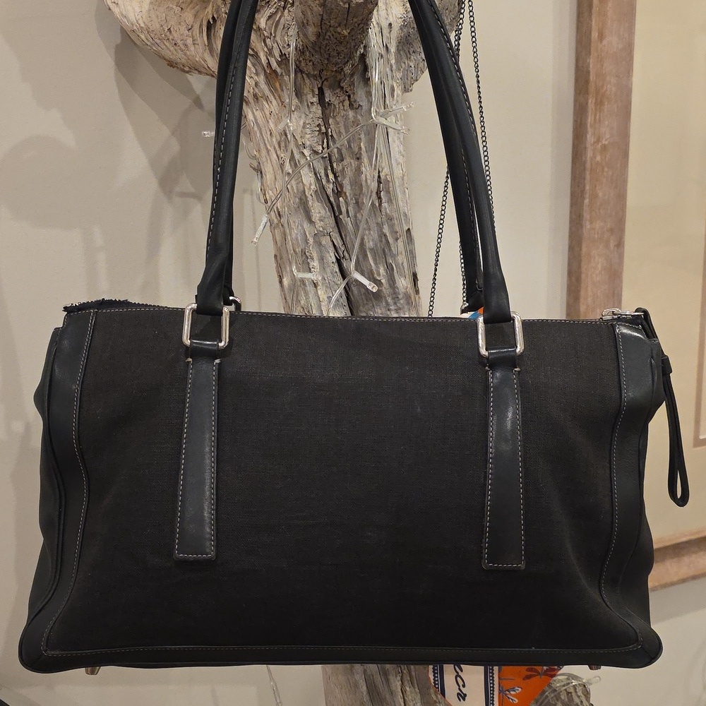 Coach Bonnie Legacy Black Linen #9435 - Picture 3 of 11
